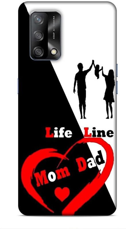 SmashItUp Back Cover for Oppo F19 Mom and Dad / Maa Paa / Parents  (Multicolor, Hard Case)