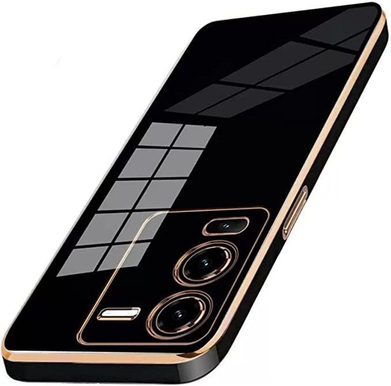 Finaux Back Cover for Vivo V25 Pro  (Black, Shock Proof, Silicon, Pack of: 1)