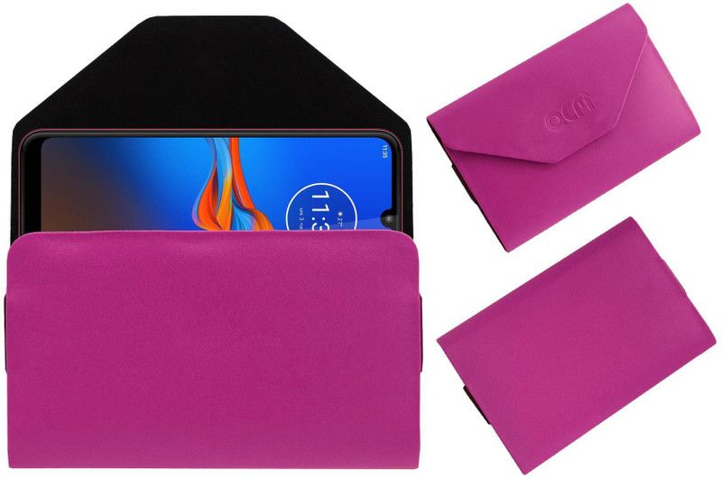 ACM Pouch for Motorola e6s  (Pink, Cases with Holder, Pack of: 1)