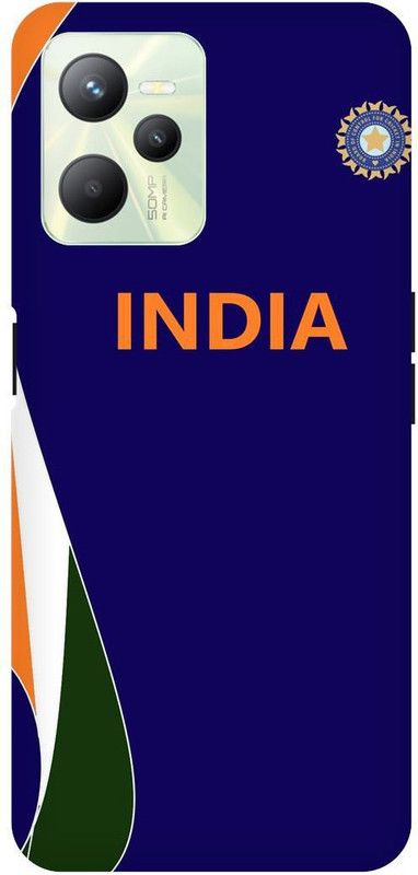 THE NARAYANA COLLECTIONS Back Cover for REALME C35-RMX3511-INDIAN,CRICKET,TEAM,DHONI,KOHLI,JERRSY  (Multicolor, Hard Case, Pack of: 1)