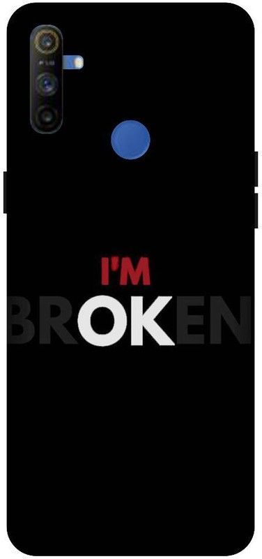 SSMORYA Back Cover for Realme Narzo 20A, I m ok Printed Back Cover  (Multicolor, Hard Case)