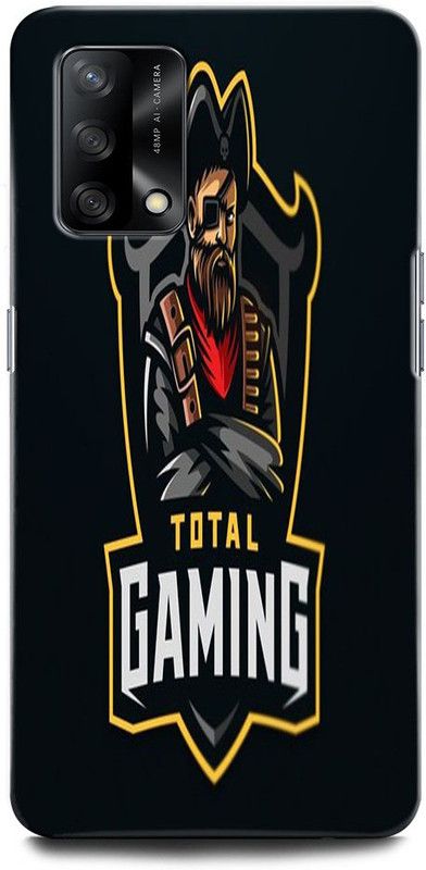 ORBIQE Back Cover for OPPO F19 CPH2219 TOTAL GAMING LOGO, FREEFIRE, JUEGO, GUN, METAL, FIRE, GAME  (Multicolor, Hard Case)