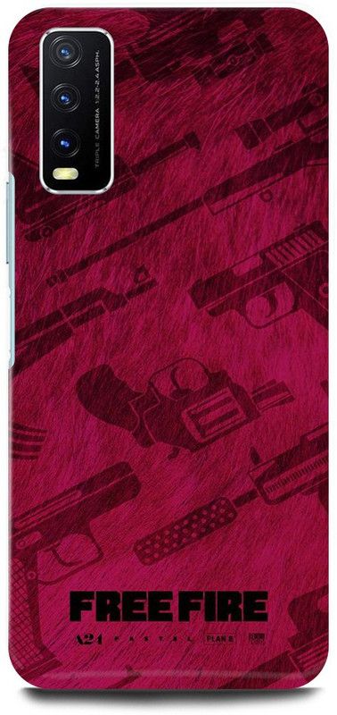 play fast Back Cover for Vivo Y12G, V2068 FREEFIRE, GAME  (Purple, Hard Case, Pack of: 1)