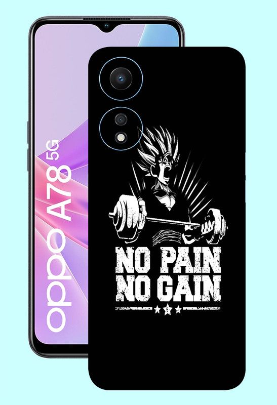 WeCre8 Skin's Oppo A78 5G Mobile Skin  (No Pain No Gain Multicolor Mobile Skin)