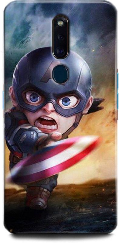 Afterglow Back Cover for Oppo F11 Pro CAPTAIN AMERICA, SUPERHERO, AVENGERS, MARVAL, COMIC, SHIELD  (Multicolor, Shock Proof, Pack of: 1)