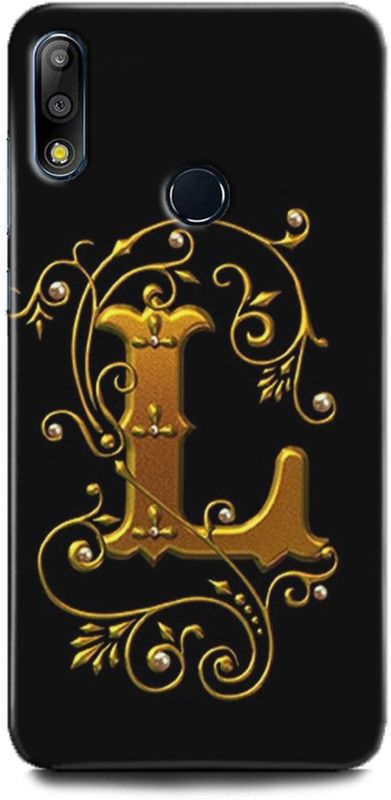 INTELLIZE Back Cover for Asus ZenFone Max Pro M2 /ZB630KL-4D005IN L letter,Printed  (Multicolor, Shock Proof, Pack of: 1)