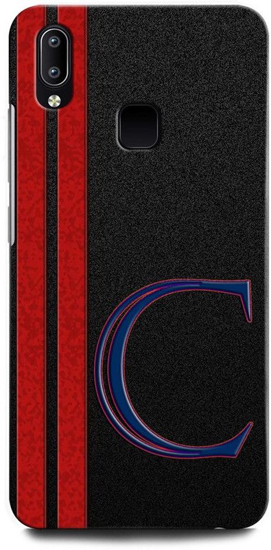 INTELLIZE Back Cover for Vivo V9 Pro 1851/PD1730DF_EX C, C LETTER, C DESIGN, C ALPHABET, C NAME  (Multicolor, Hard Case, Pack of: 1)
