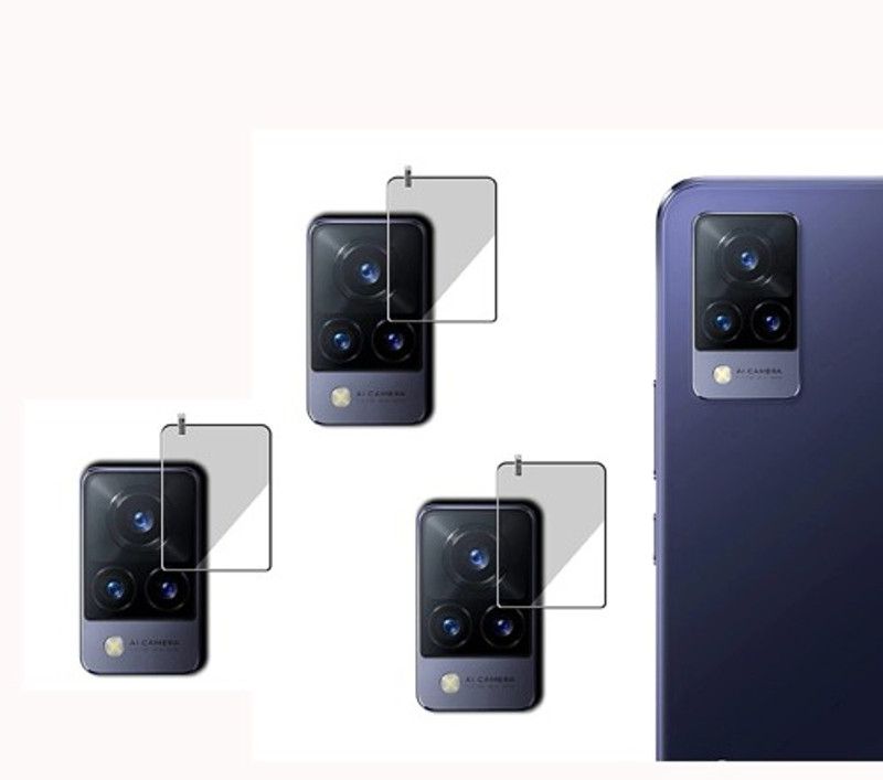 DAFFIN Back Camera Lens Glass Protector for VIVO V21 5G  (Pack of: 3)