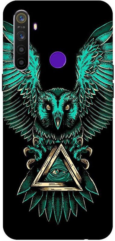 URCHIN Back Cover for Narzo 10 owl, illuminati owl, cool, tranding, bird, fire, fantacy  (Multicolor, Shock Proof, Pack of: 1)