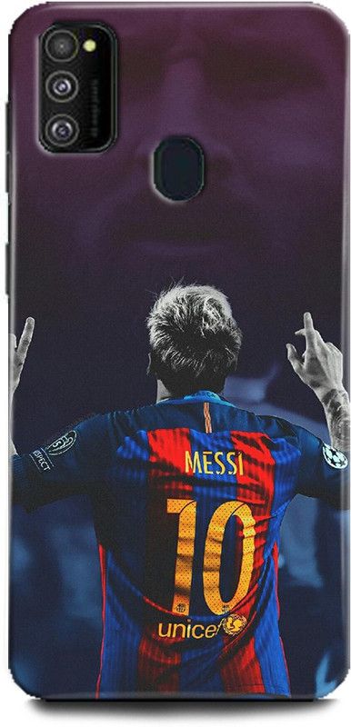 INDICRAFT Back Cover for Samsung Galaxy M21 LIONE MESSI, FOOTBALL, MESSI 10, BARCELONA, JERSEY, SPORTS  (Multicolor, Hard Case, Pack of: 1)