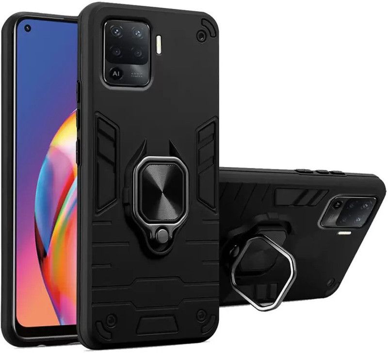 Mystry Box Back Cover for Oppo F19 Pro  (Black, Shock Proof, Pack of: 1)