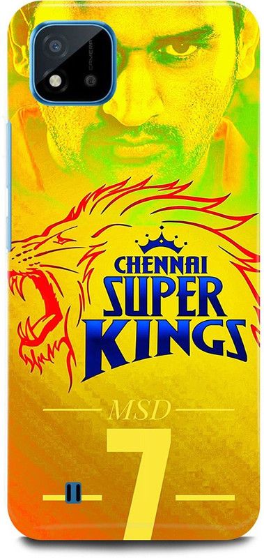 JUGGA Back Cover for Realme C20, RMX3063, MS, DHONI, MAHENDRA,SINGH, DHONI  (Yellow, Hard Case, Pack of: 1)