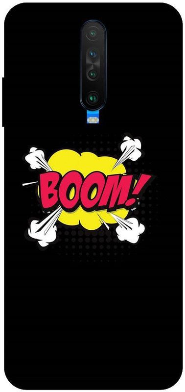SSMORYA Back Cover for POCO X2 (Black Boom) Printed Back Cover  (Multicolor, Shock Proof, Pack of: 1)
