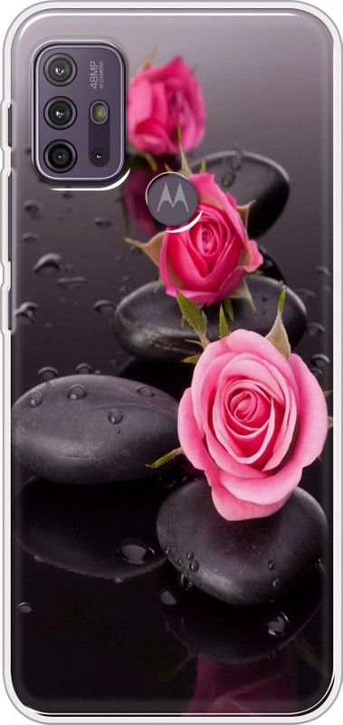 Cooltrend Back Cover for Motorola G10 Power  (Black, Pink, Grip Case, Silicon, Pack of: 1)