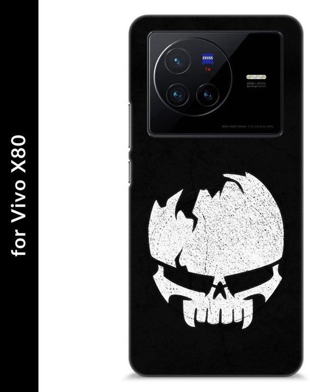Chiraiyaa Back Cover for vivo X80  (Black, Grey, Pack of: 1)