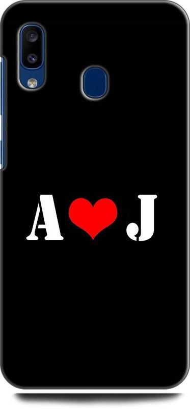 Afterglow Back Cover for SAMSUNG Galaxy A20 A J, A LOVES J, NAME, LETTER, ALPHABET, AJ LOVE, HART  (Multicolor, Shock Proof, Pack of: 1)