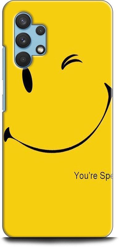 Afterglow Back Cover for SAMSUNG Galaxy A32  (Yellow, Shock Proof, Pack of: 1)