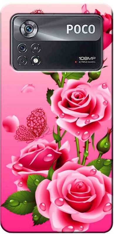 Auqueno Back Cover for Poco X4 Pro 5G 2527  (Multicolor, Dual Protection, Silicon, Pack of: 1)