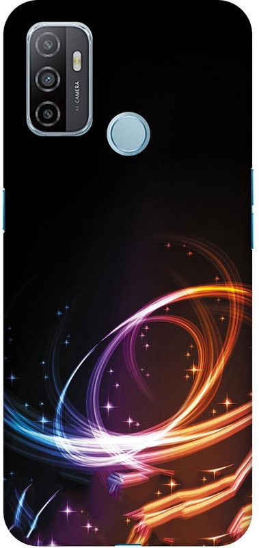 Casotec Back Cover for Oppo A53  (Black, 3D Case, Pack of: 1)