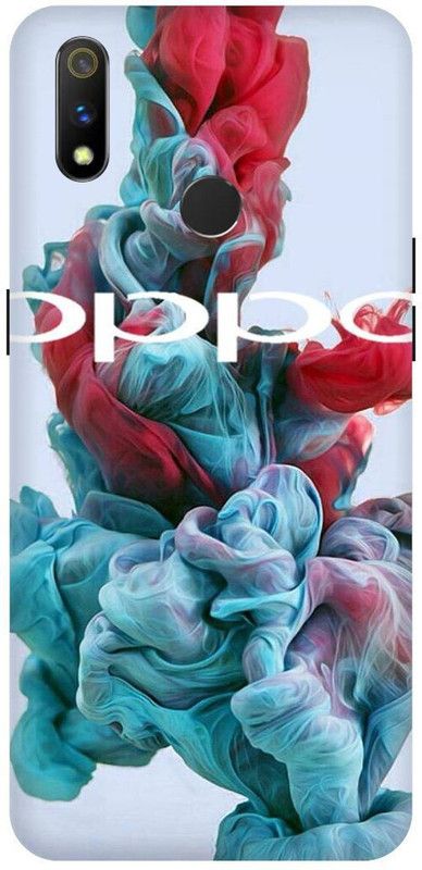 THE NARAYANA COLLECTIONS Back Cover for REALME 3 PRO- RMX1851-OPPO,PHONE,SMOKE,SIGN,EMBLEM  (Multicolor, Hard Case, Pack of: 1)
