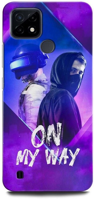ORBIQE Back Cover for Realme C25Y RMX3265 ALAN WALKER, ON MY WAY, PUBG, GAME, MUSIC  (Multicolor, Hard Case, Pack of: 1)