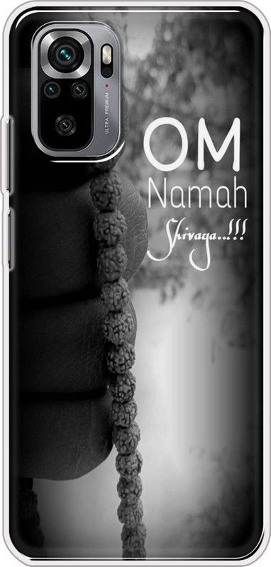 Hansviprint Back Cover for Redmi Note 10s  (Black, White, Grip Case, Silicon, Pack of: 1)