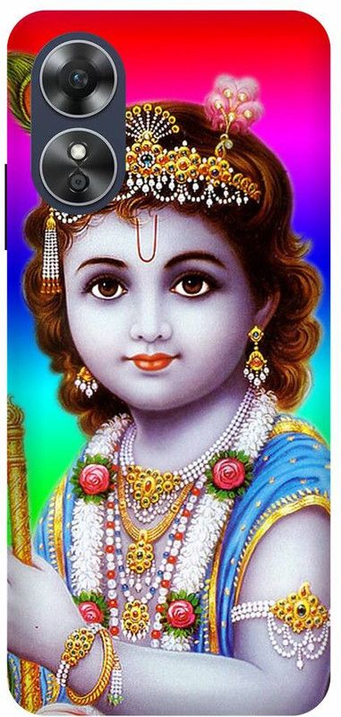 Dimora Back Cover for OPPO A17, RADHAKRISHNA KRISHNAKANHIYA KRISHANJI GOD  (Multicolor, Hard Case, Pack of: 1)
