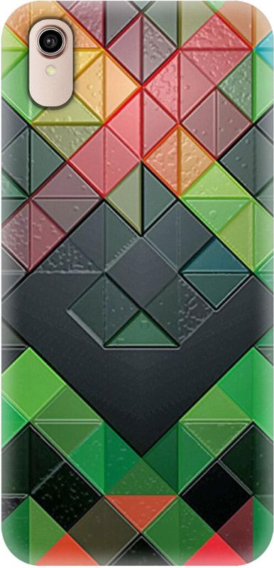 Smutty Back Cover for Vivo Y91i, Vivo 1820 - Block Pattern Print  (Multicolor, Hard Case, Pack of: 1)