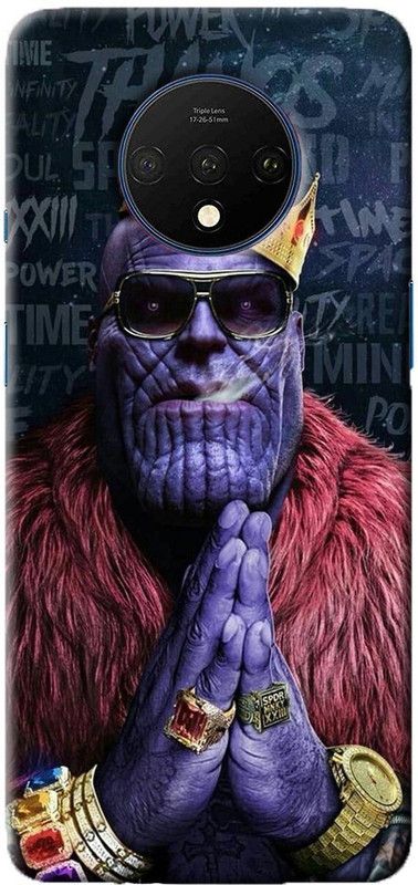 NDCOM Back Cover for ONEPLUS 7T Avengers End Game Thanos Printed  (Multicolor, Hard Case, Pack of: 1)