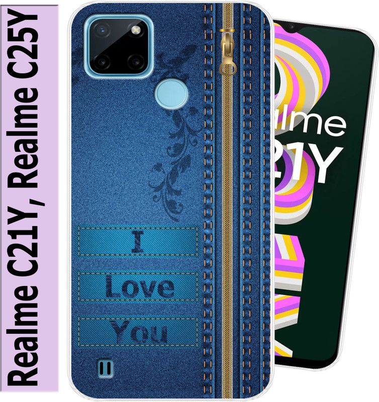 Tokito Back Cover for Realme C21Y, Realme C25Y  (Multicolor, Flexible, Silicon, Pack of: 1)