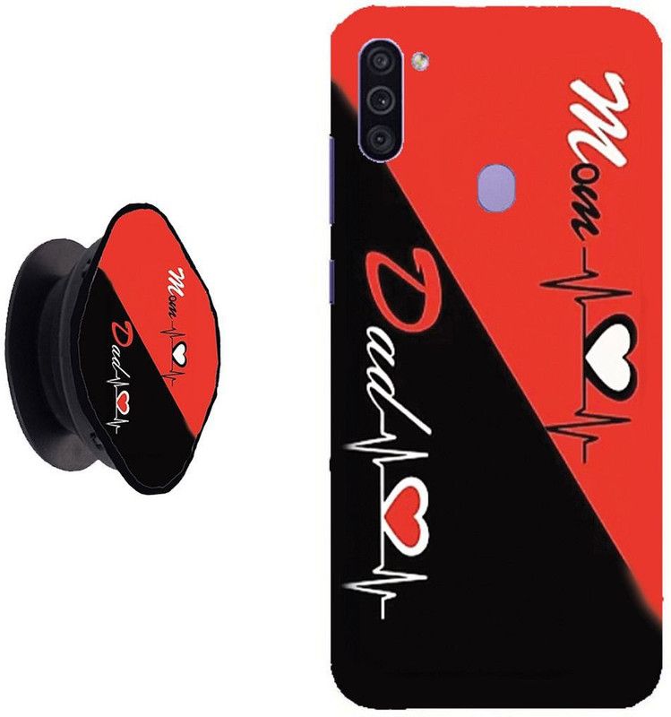 My Swag Back Cover for Samsung Galaxy M11, Samsung Galaxy A11  (Black, Red, Pack of: 2)