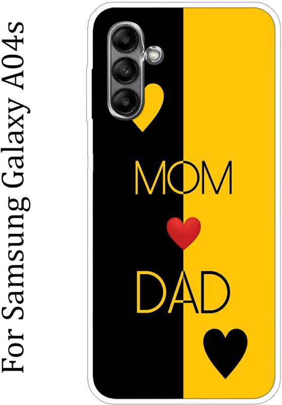 BeauCase Back Cover for Samsung Galaxy A04s  (Black, Yellow, Grip Case, Silicon)