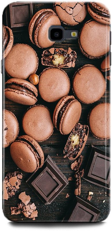 WallCraft Back Cover for SAMSUNG Galaxy J4 Plus CHOCOLATE, COOKIES, DORACAKE, CHOCO, SWEET, CREAM, BROWN, FOOD  (Multicolor, Dual Protection, Pack of: 1)