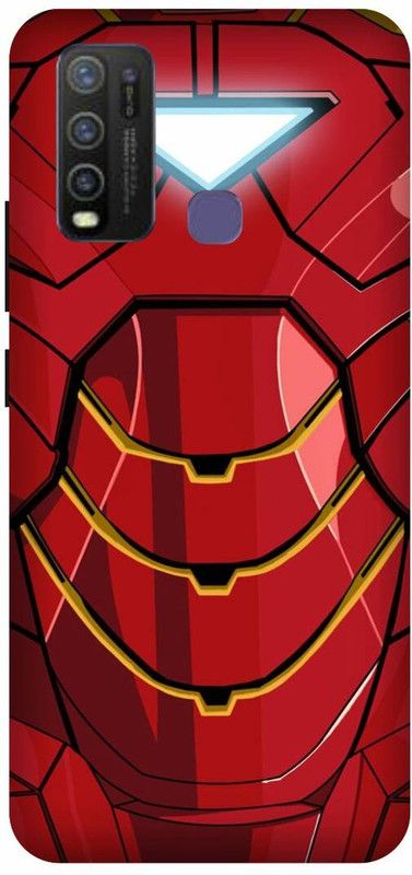 FRONK Back Cover for vivo Y50, vivo 1935, IRON, MAN, AVENGER, AVENGERS, 3000  (Red, Hard Case, Pack of: 1)