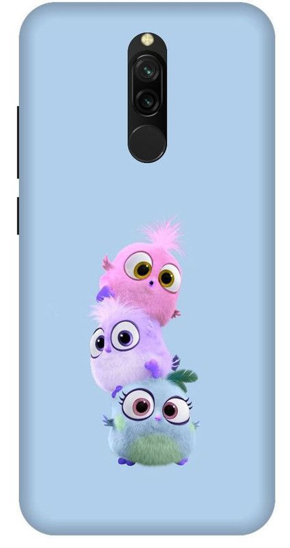 SSMORYA Back Cover for Redmi 8, Funny Cute Monster Multicolour Printed Back Cover  (Multicolor, Shock Proof, Pack of: 1)