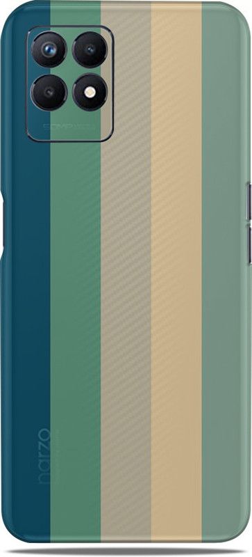 Mclaxa Realme narzo 50, Lines 8888 For Realme Narzo 50, REALME NARZO 50 Mobile Skin  (Lines 8888 skin (Only Back Panel Coverage))