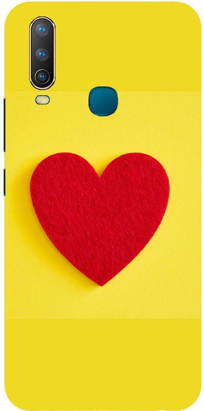 TRUEMAGNET Back Cover for Vivo Y12  (Yellow, Red, Hard Case)