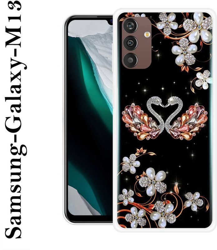 SHIVKUDI Back Cover for Samsung Galaxy M13  (Multicolor, Silicon)