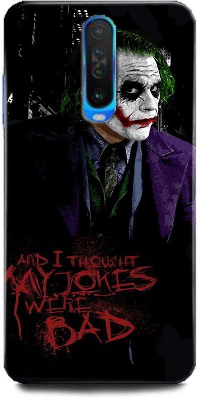 INDICRAFT Back Cover for POCO X2 JOKER, BATMAN, FACE, DARK KNIGHT, WHY SO SERIOUS  (Multicolor, Hard Case, Pack of: 1)