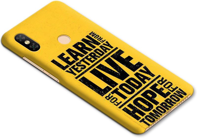 CoDecor Back Cover for Mi Redmi Note 6 Pro  (Yellow, Hard Case)