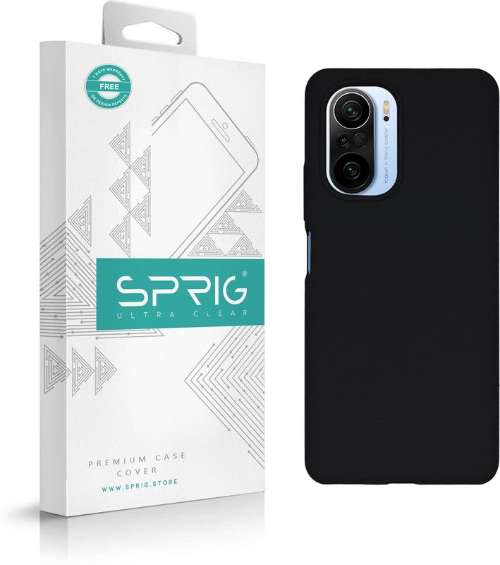 Sprig Liquid Silicone Back Cover for Mi 11X, 11X  (Black, Shock Proof, Silicon, Pack of: 1)