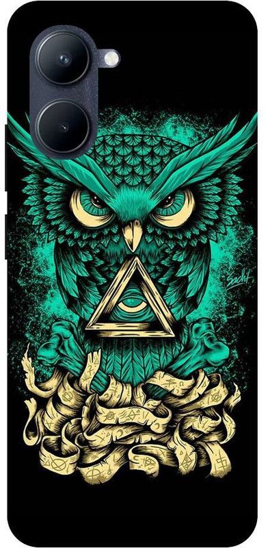 Vinsmoke Back Cover for Realme C33 Owl-Illuminati-Tripy-Owl-Illuminati-Owl-152  (Multicolor, Shock Proof)