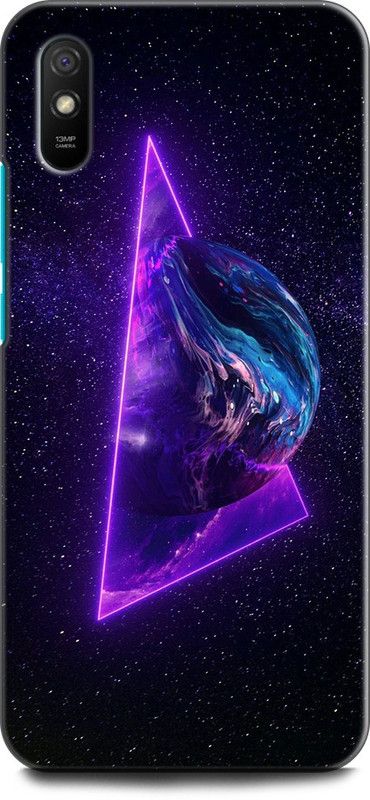 Wall Art Back Cover for REDMI 9i Sport NEON SPACE, SPACE, ART, COLOUR FULL  (Multicolor, Dual Protection, Pack of: 1)