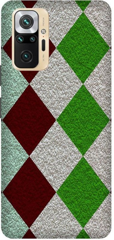 UMPRINT Back Cover for Redmi Note10 Pro Red Green Texture Printed Back Cover  (Multicolor, Hard Case, Pack of: 1)