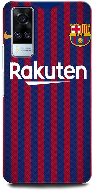 ORBIQE Back Cover for Vivo Y53s V2058 BARCELONA, LOGO, BARCELONA EMBLEM, FOOTBALL, FCB, SPORTS  (Multicolor, Hard Case, Pack of: 1)
