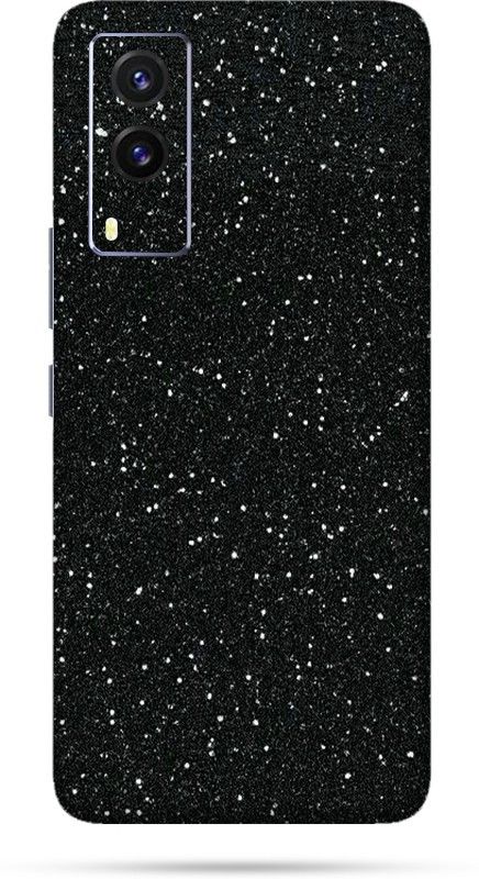 CLAXA Black Glitter Vivo V21e Back Skin Guard, Black Glitter Mobile Skin  (Black Glitter Skin With Super matte finish)