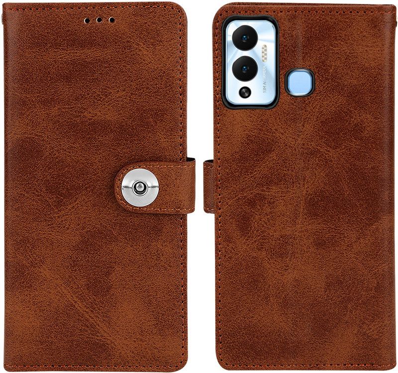 WEBKREATURE Back Cover for Infinix HOT 12 Play  (Brown, Dual Protection, Pack of: 1)