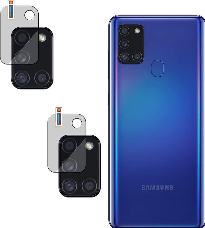QZXCEON Back Camera Lens Glass Protector for Samsung Galaxy A21s CAMERA LENS  (Pack of: 2)