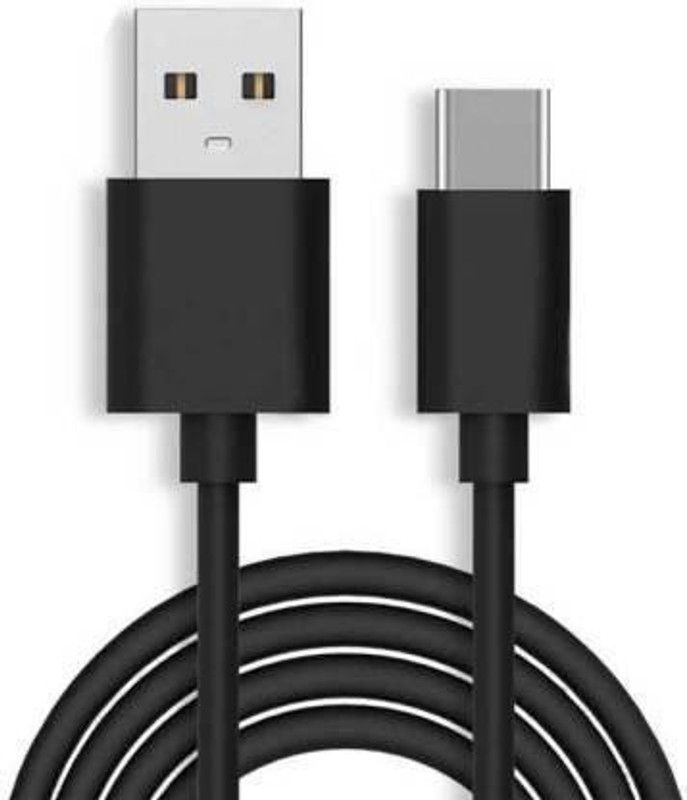 AMUNGUSS USB Type C Cable 1.2 m 3.1 Amp Type-C Fast Charging Cable High Speed Data Cable 1.2 m USB Type C Cable  (Compatible with VIVO Y30, Y50, Y70s, Y73s, V19, V20, V20pro, V20se, Black, One Cable)