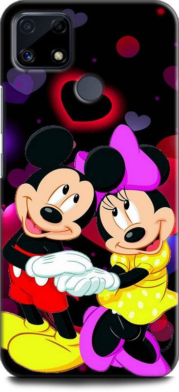 Afterglow Back Cover for Realme Narzo 20 MICKEY MOUSE, MINNIE MOUSE, CARTOON, FUNNY, CUTE, LOVE, DISNEY  (Multicolor, Shock Proof, Pack of: 1)